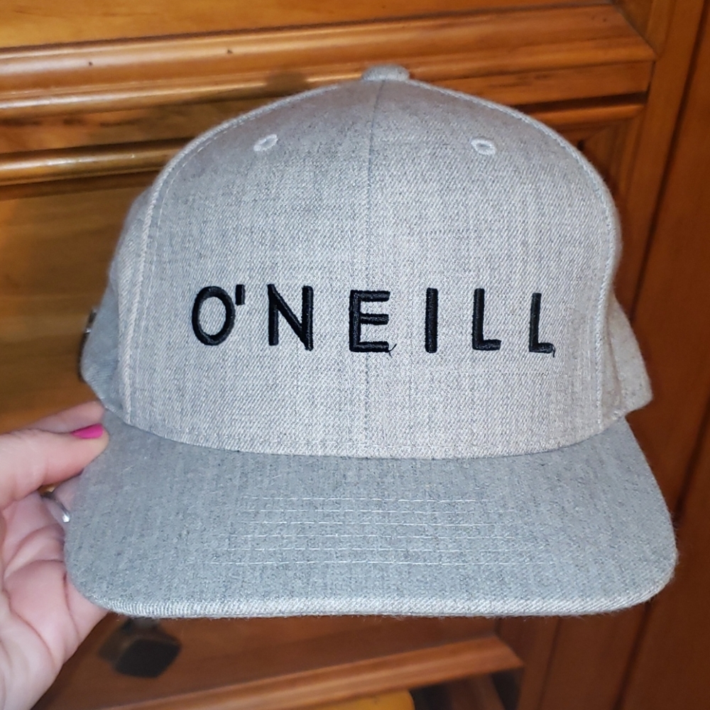 New Without Tag O'Neill Gray Black Adjustable Hat